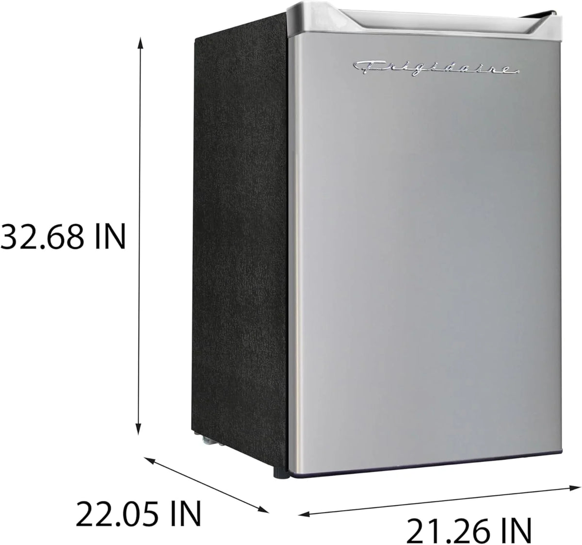 Frigidaire Upright Freezer, 6.5 cu. ft., Deep Freeze, Vinyl Coated Metal with Wire Shelving, Compact for Kitchen, RV, Dorm, Cabin, and Trailer, Platinum Design Series, Silver - 21D x 23W x 56H