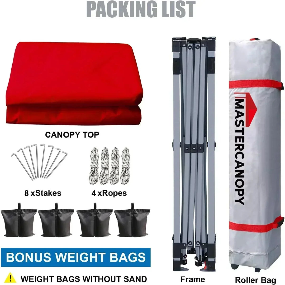 Durable Pop-up Canopy Tent with Roller Bag (10x10 Black)