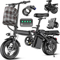 Electric Bike for Adults Teens Folding E-Bike Commuter City Foldable ebike Motor 48V 24MPH