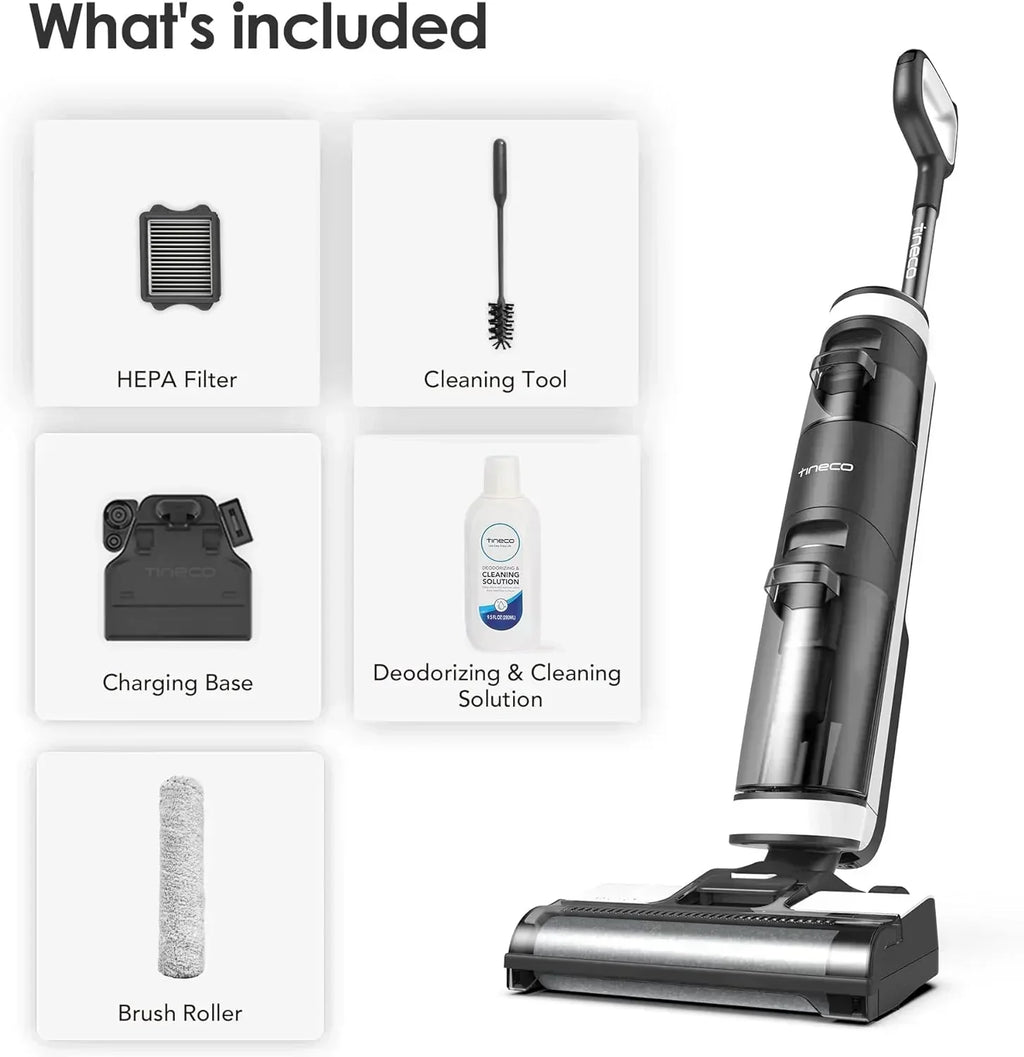 Wet Dry Vacuum Cordless Floor Cleaner and Mop One-Step Cleaning for Hard Floors