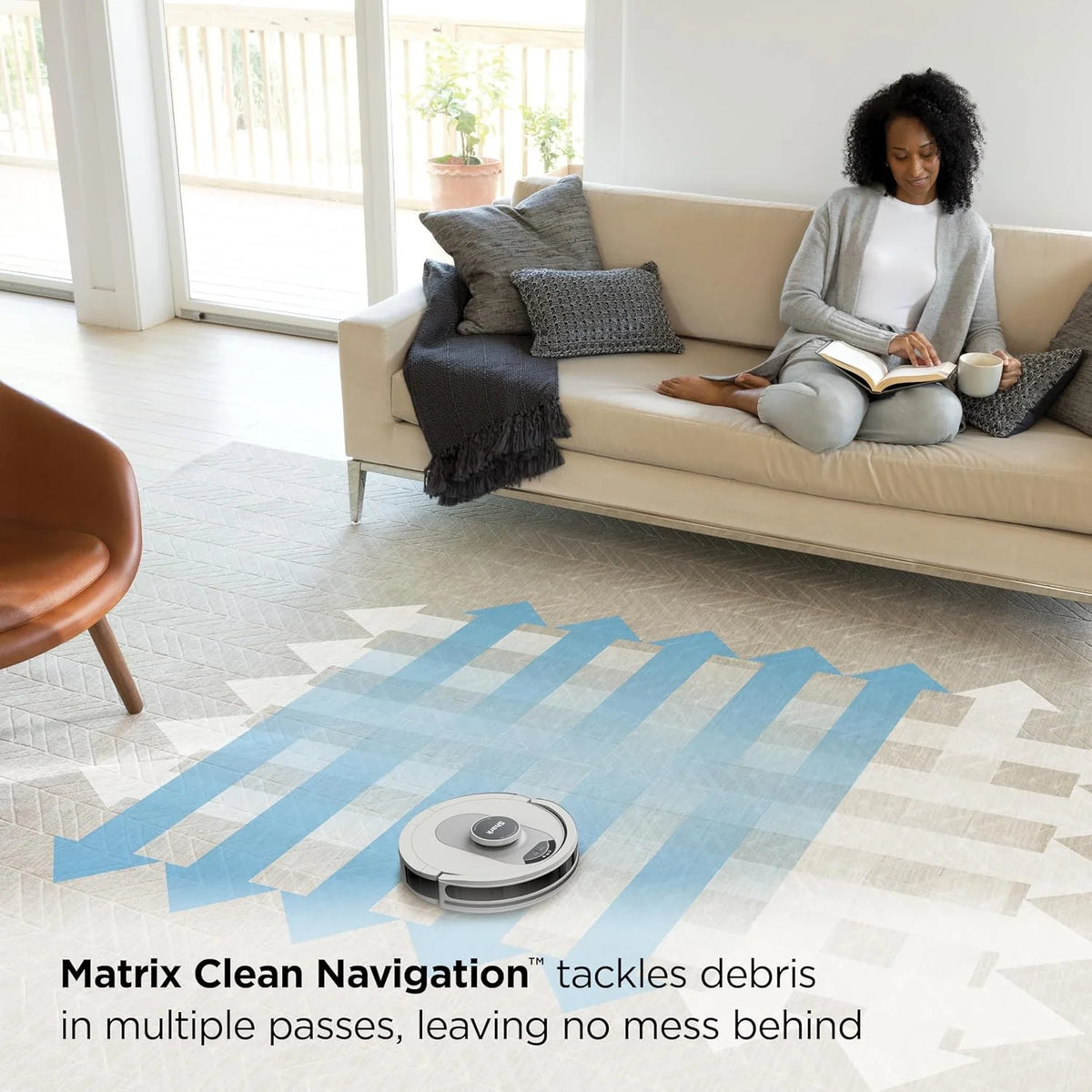 Voice Control Robot Vacuum with Matrix Clean Navigation, Home Mapping, 60-Day Capacity, XL Self-Empty Base for Homes with Pets, Carpet & Hard Floors, Cool Grey