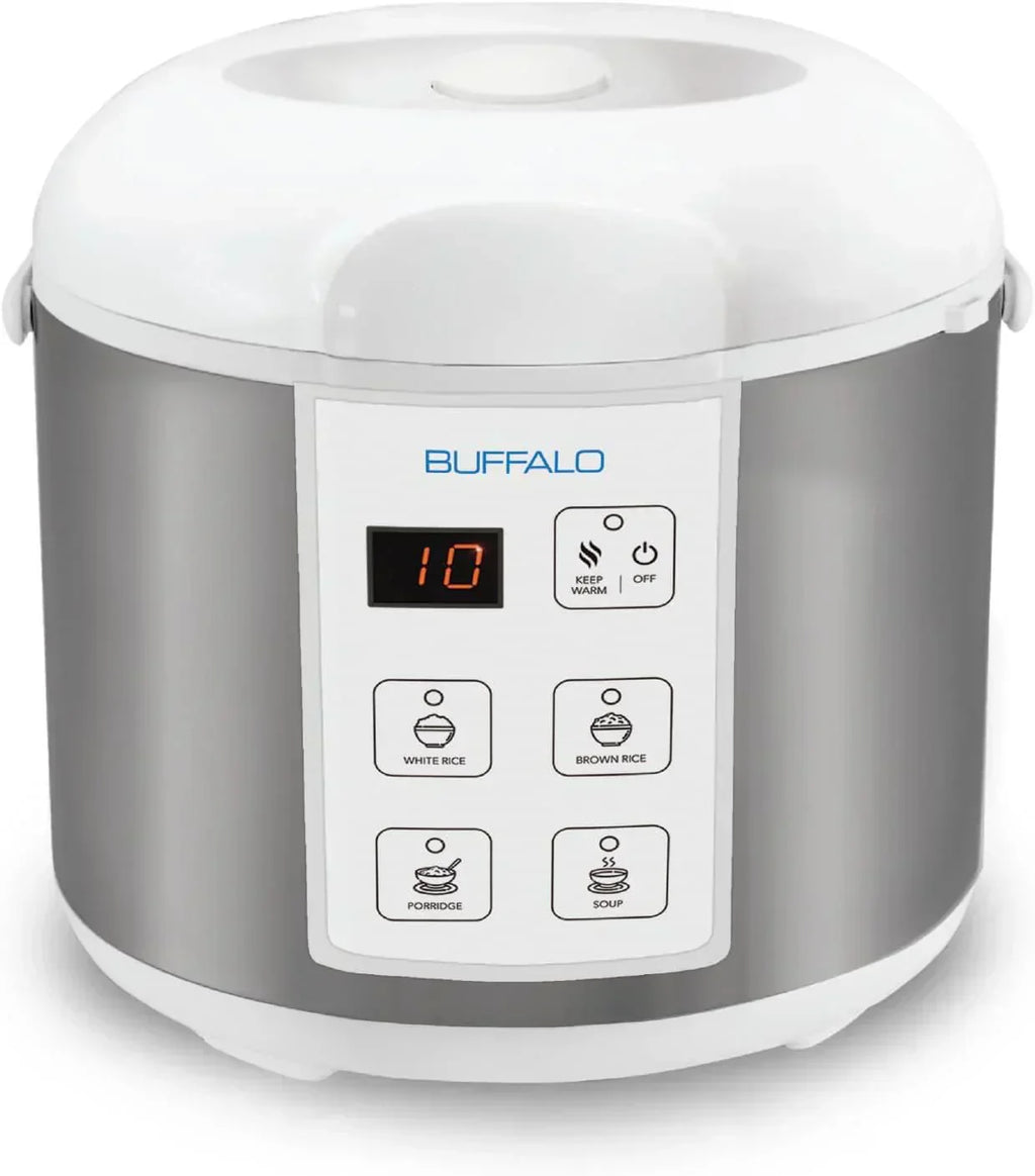 Buffalo Classic Rice Cooker with Composite Stainless Steel Inner Pot - Rice Cookers