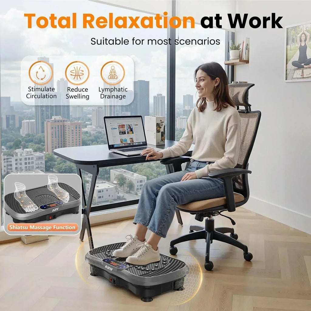 AXV Vibration Plate Fitness Platform Trainer Suitable for men and women to lose weight