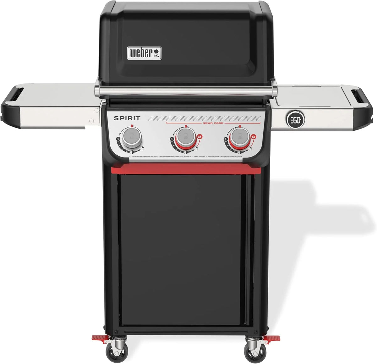 Weber Spirit E-325 Liquid Propane Gas Grill for Outdoor Cooking and BBQ, 3 Burners