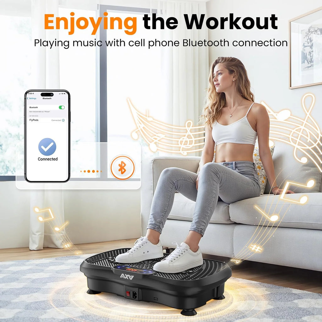 AXV Vibration Plate Fitness Platform Trainer Suitable for men and women to lose weight and burn fat at the gym