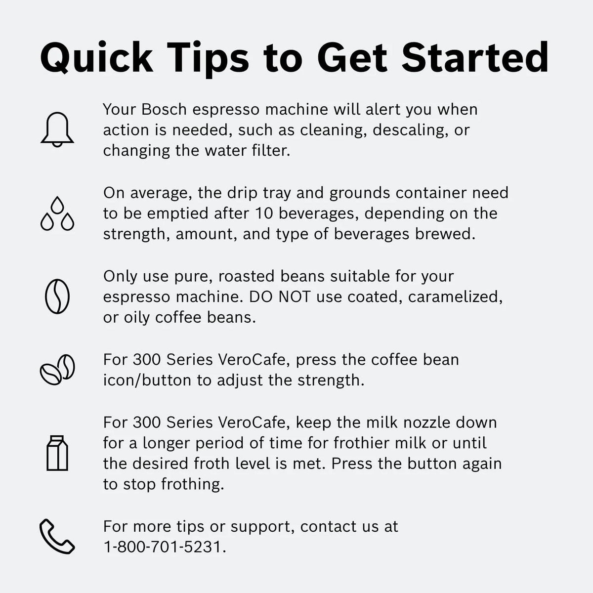 Bosch Fully Automatic Coffee and Espresso Machine - One-Touch Drinks, Barista Style, Double Cup Super Coffee Maker - Large Bean Capacity - Easy Clean, Maintenance - Black - TIU20307