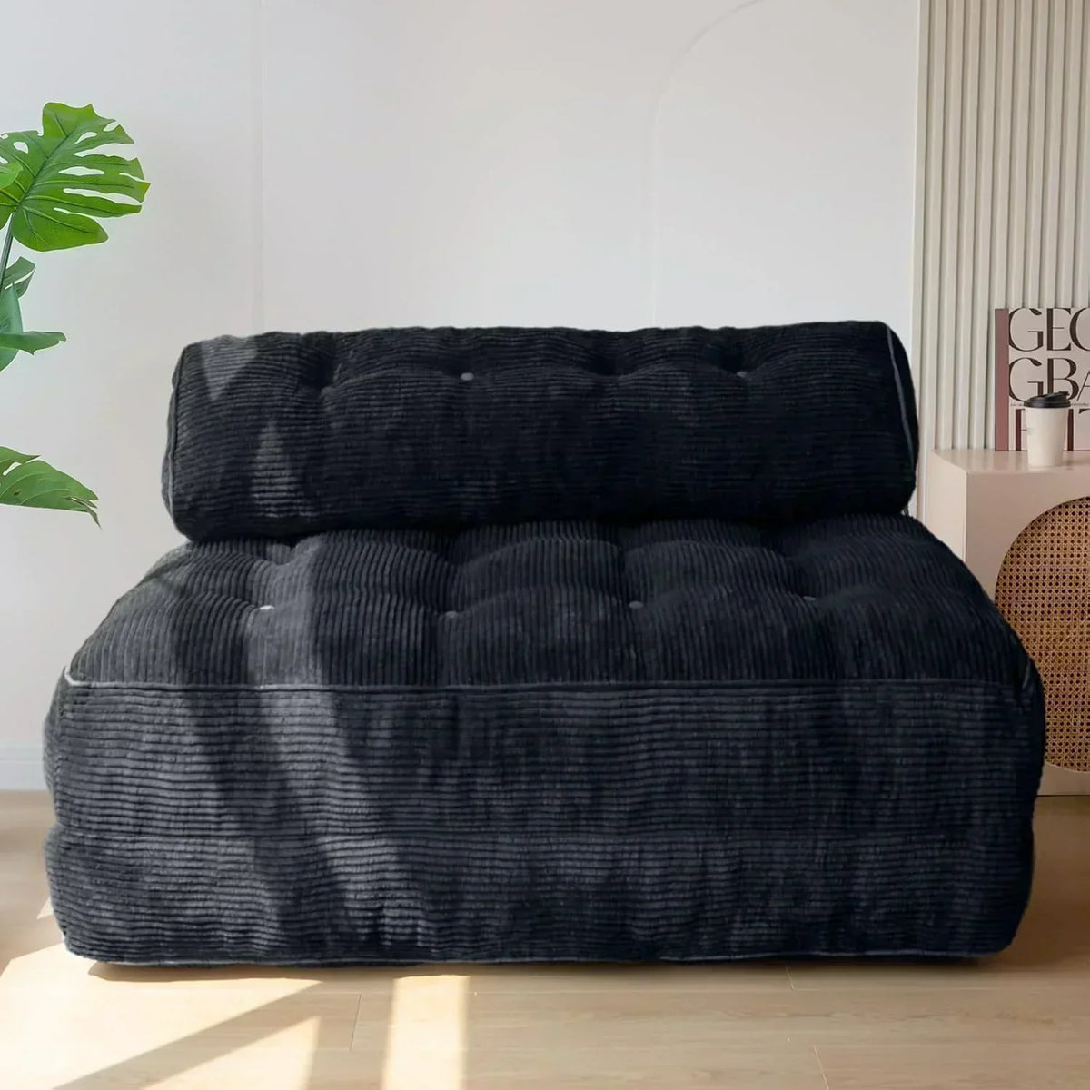 MAXYOYO Folding Sofa Bed Convertible Sleeper Chair with Pillow Foldable Mattress with Back Support