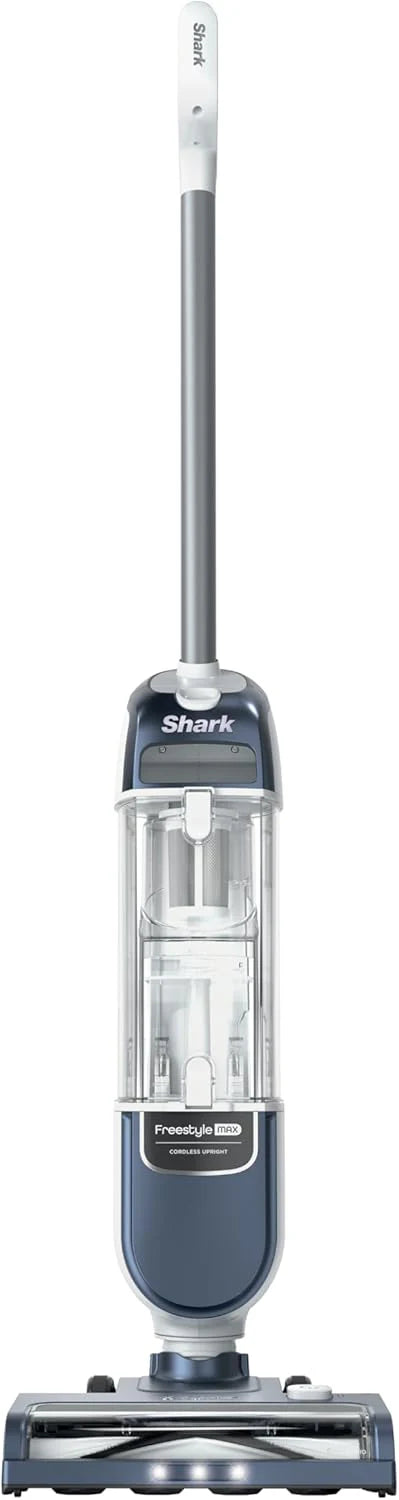 Shark Freestyle Max Cordless Upright Vacuum, Multi-Surface Cleaning, Lightweight, Easy Maintenance, with Large Dust Cup and 2-Speed Brushroll, LED Headlights, Nordic Blue, SV2002
