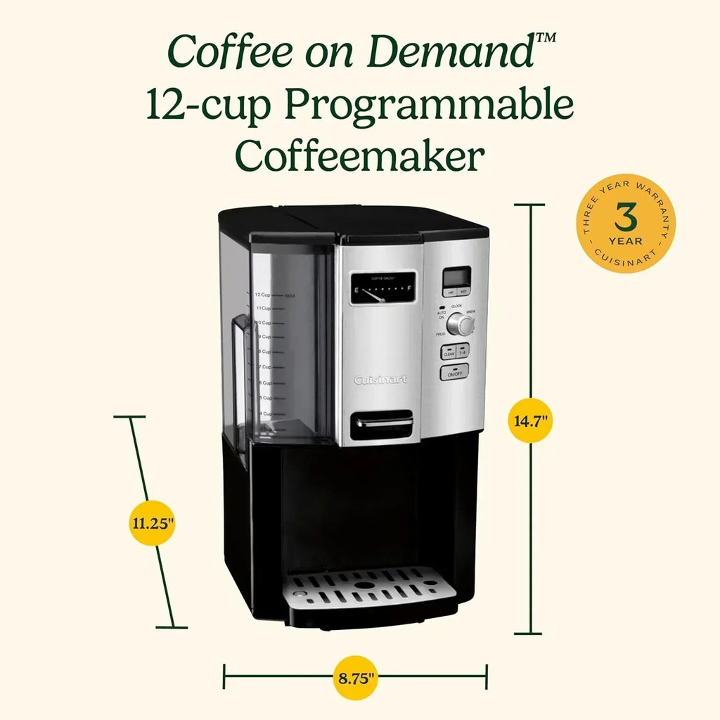 Cuisinart Coffee Maker 12 Cup Programmable Drip DCC-3000P1