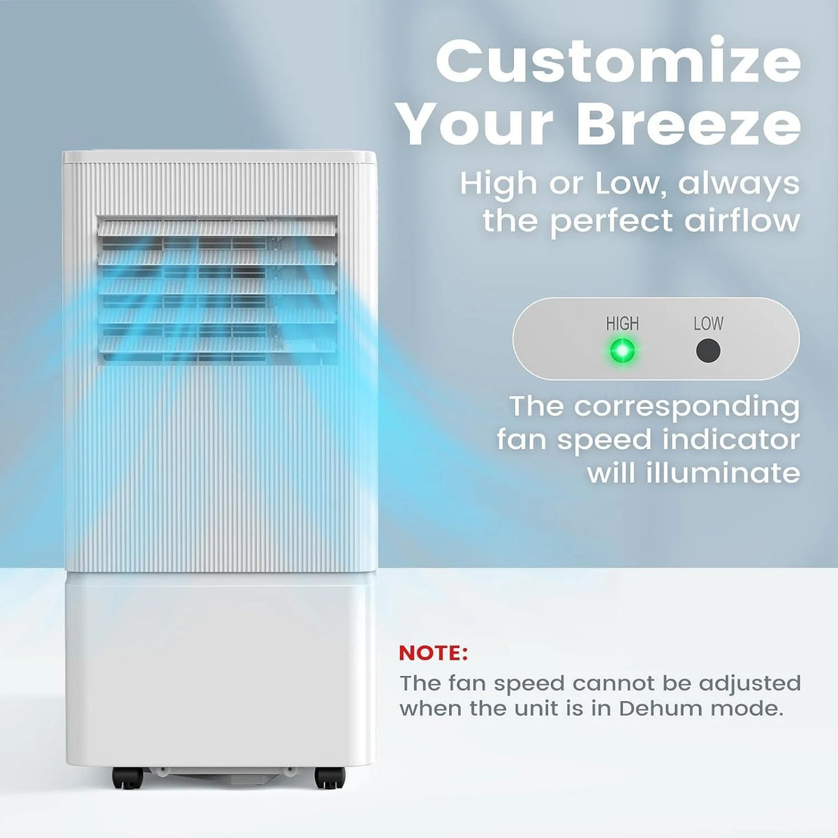 Air Choice Portable Air Conditioner, 10000 BTU Air Conditioner Portable for Room Up to 450 Sq.Ft, Remote Control, 24H Timer, Dehumidifier & Fan Modes, 3-in-1 AC Unit with Window Kit for Home Office