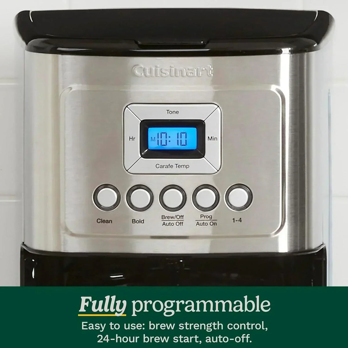 Cuisinart DCC-3200P1 Coffee Maker Fully Automatic with Brew Strength Control