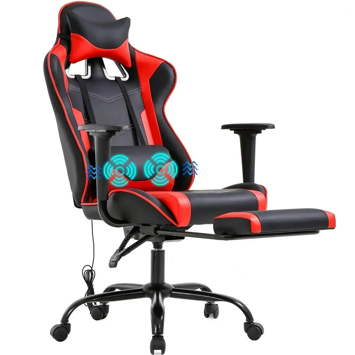 PC Gaming Chair Office Chair Ergonomic Massage Recliner Computer Chair Swivel Task Chair
