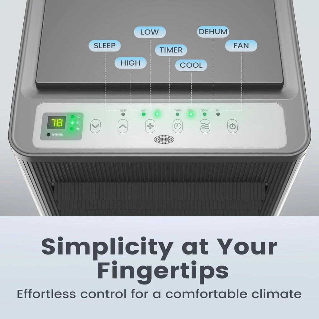 Air Choice Portable Air Conditioner, 10000 BTU Air Conditioner Portable for Room Up to 450 Sq.Ft, Remote Control, 24H Timer, Dehumidifier & Fan Modes, 3-in-1 AC Unit with Window Kit for Home Office