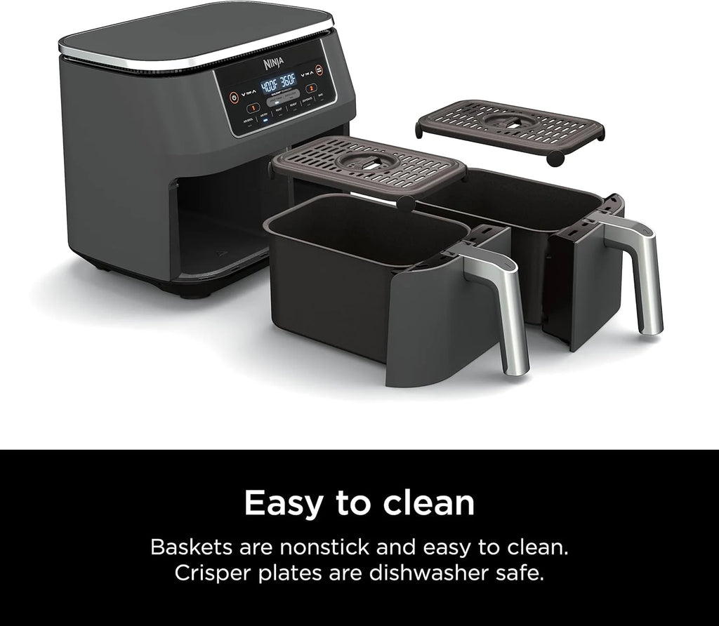 Ninja Foodi 6-in-1 FlexBasket Air Fryer with 7-Quart MegaZone and Basket Divider