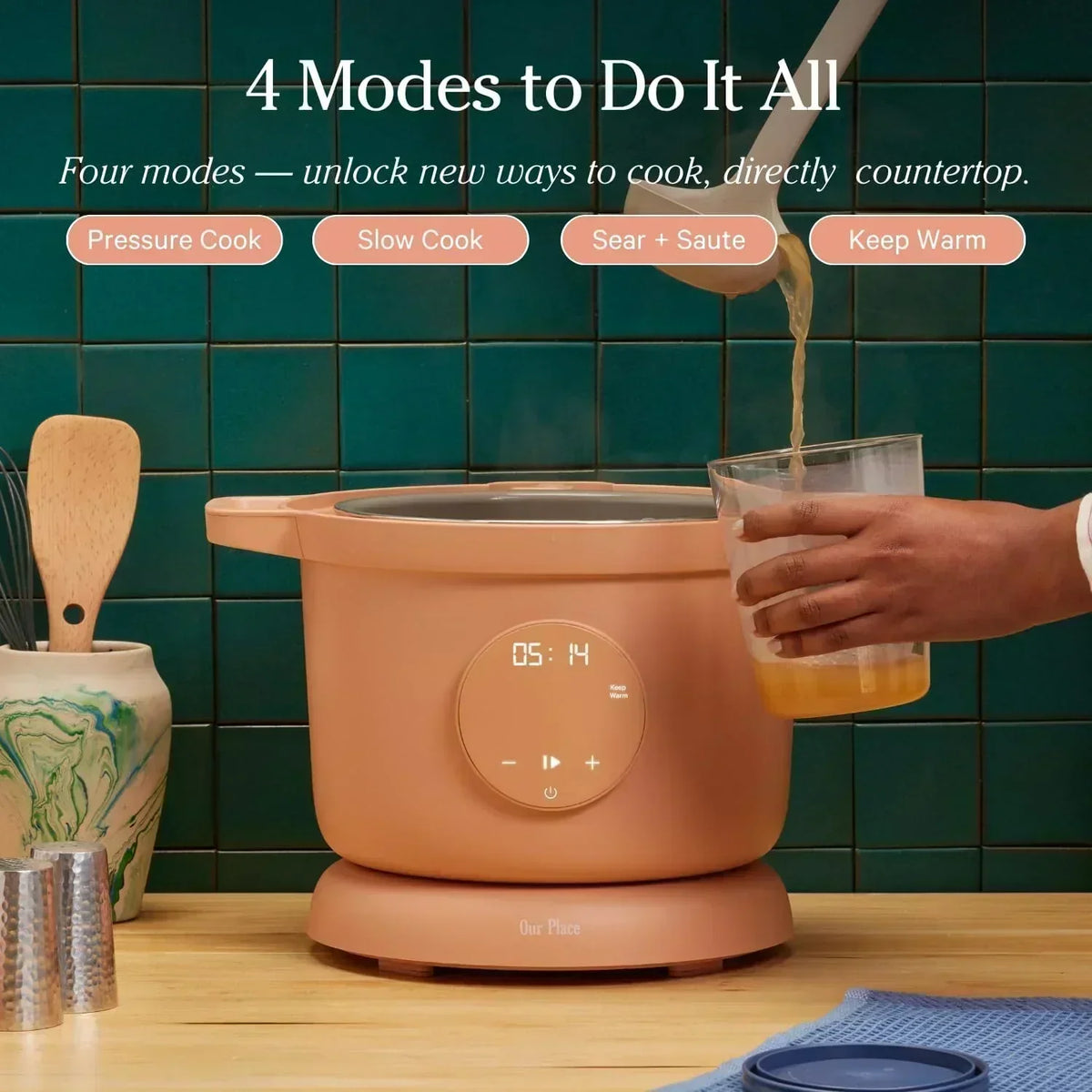 Our Place Dream Cooker 6-quart Multicooker 4 Versatile Modes Pressure Cook Slow Cook Sear