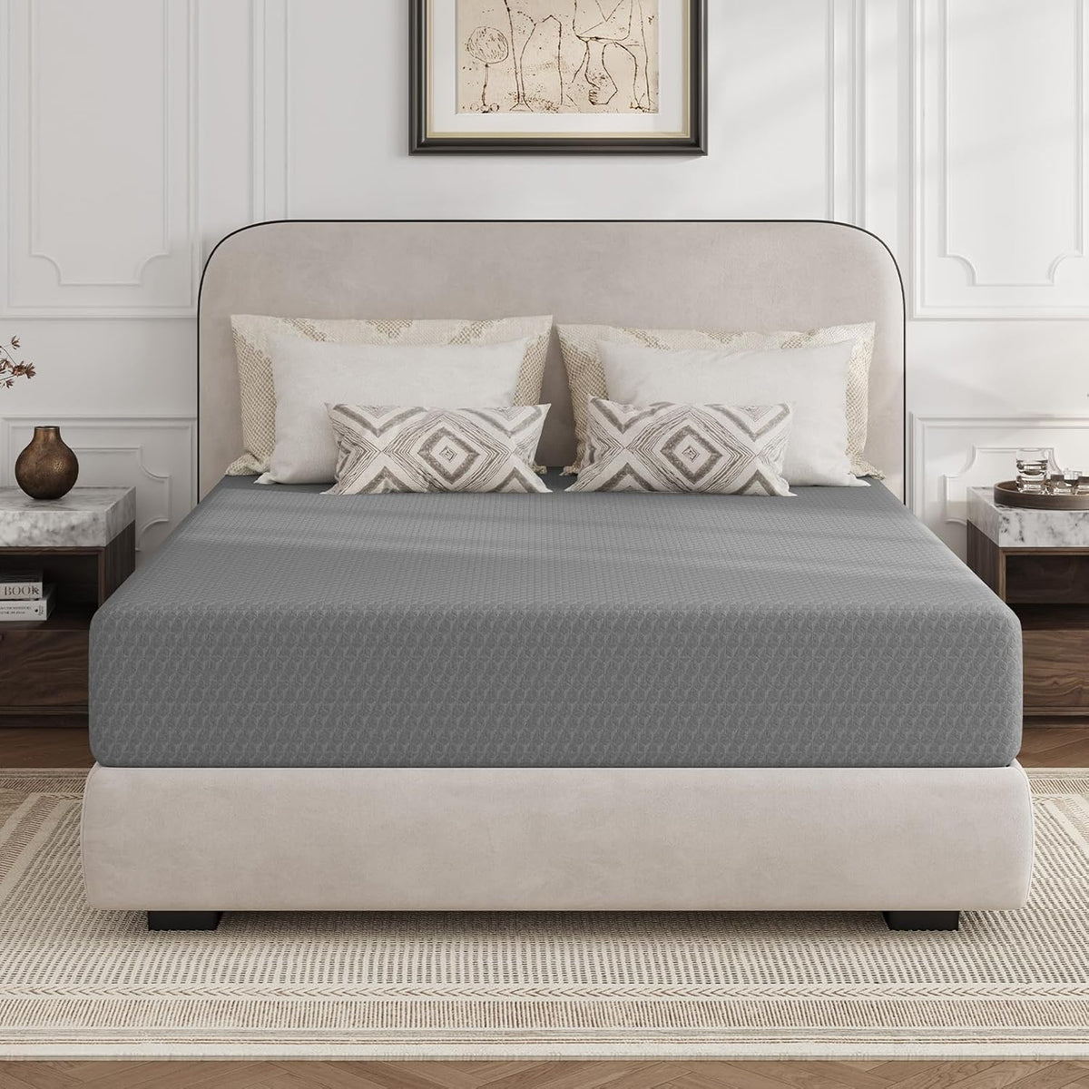 Novilla Queen Mattress 12 Inch, Queen Memory Foam Mattress for Cool Night Sleep & Pressure Relief, Thermally Balanced Foam Mattresses for Heat Dissipation, CertiPUR-US Certified Mattresses in a Box