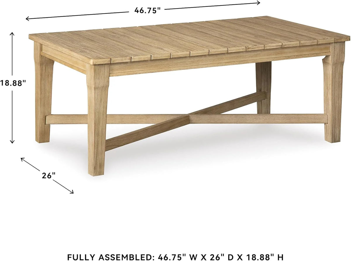 Coastal view outdoor terrace eucalyptus sofa