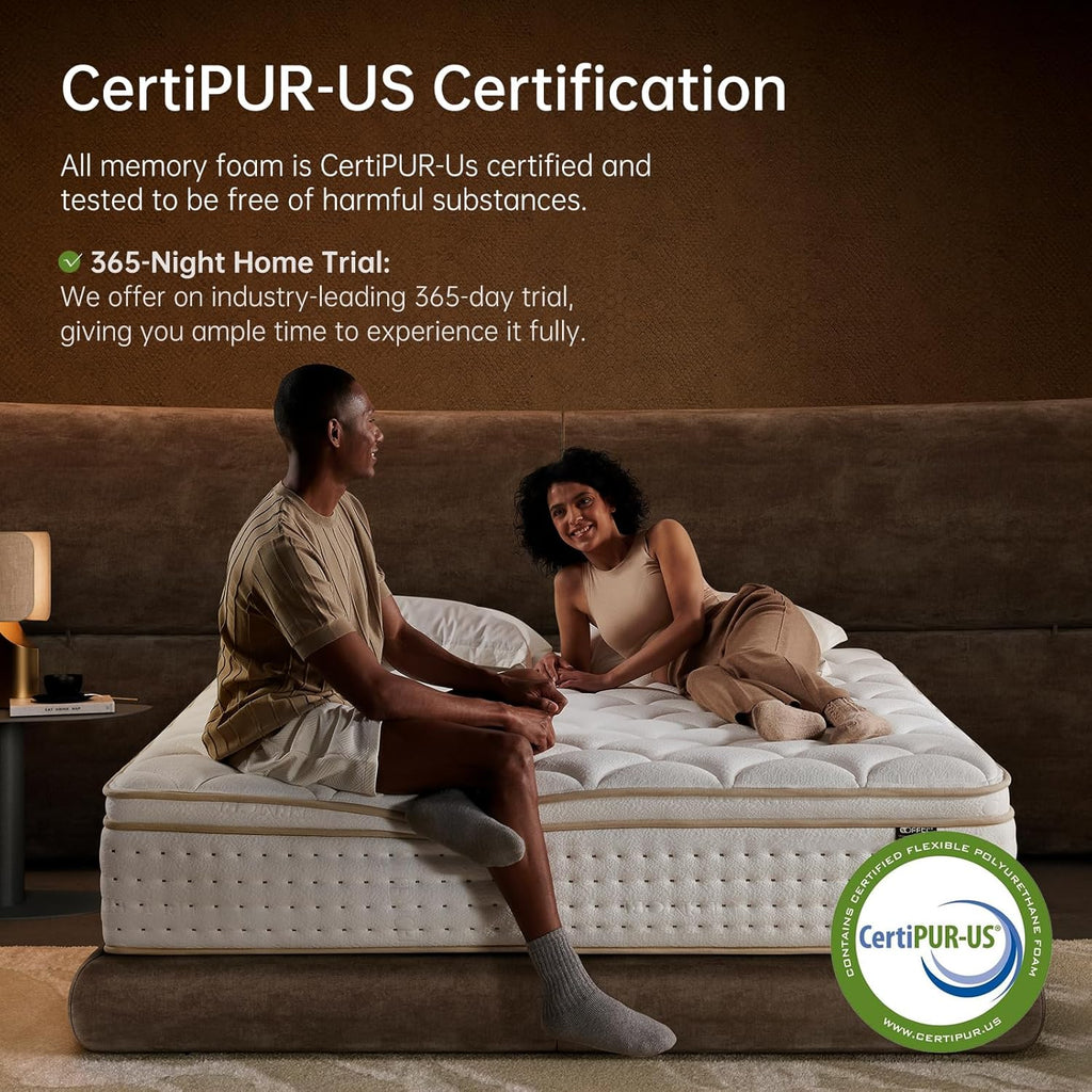 Queen Mattress 12 Inch Queen Mattress in a Box with Memory Foam for Extra Lumbar Support