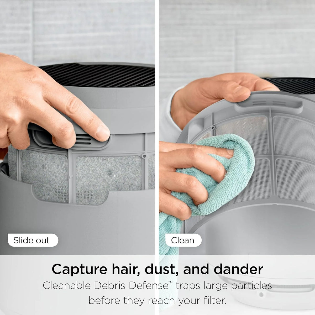Air Purifier Compact Pro with Long-lasting HEPA Exceeding Filtration, For Pet Dander, Dust, Smoke, Allergens, Up to 250 sq. ft.