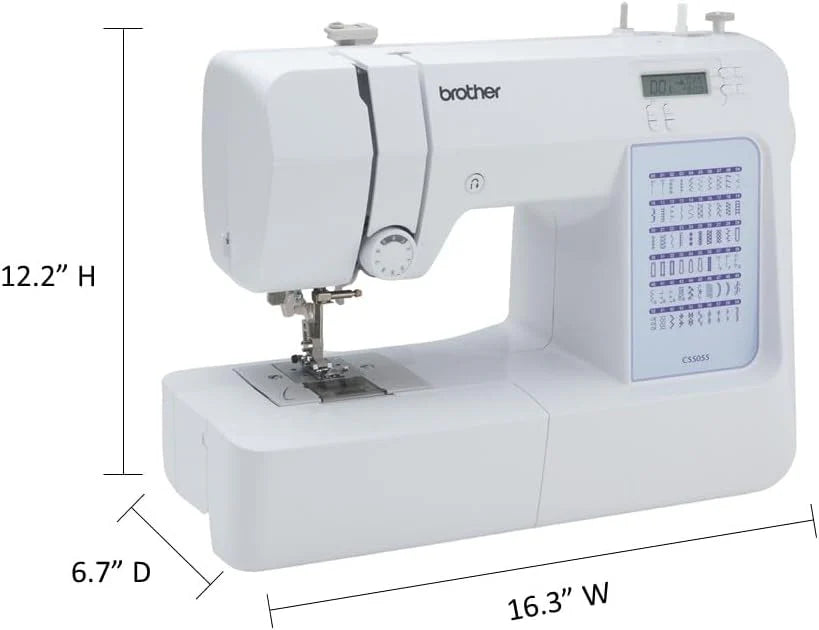 Brother CS5055 computerized sewing machine, 60 built-in stitches, LCD display