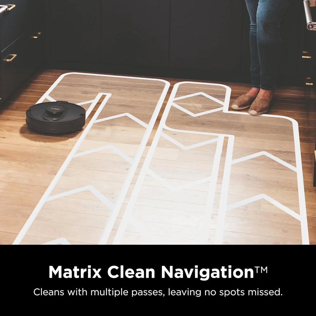 Voice Control Robot Vacuum with Matrix Clean Navigation, Home Mapping, 60-Day Capacity, XL Self-Empty Base for Homes with Pets, Carpet & Hard Floors, Cool Grey