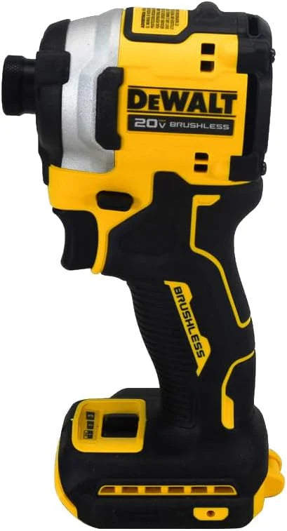ATOMIC 20V MAX Brushless Cordless Compact 0.25-Inch Impact Driver Tool with Variable 3-Speed Trigger (Black and Yellow)