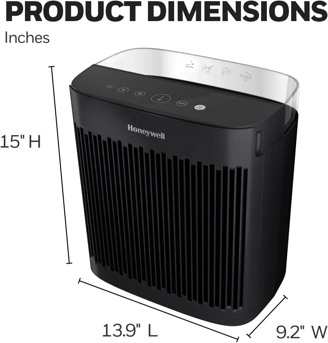 190' Medium-Large Rooms HEPA Air Purifier