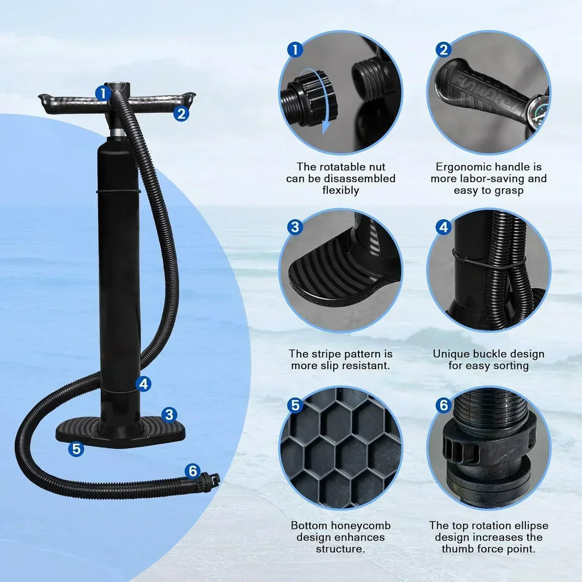 FunWater Stand Up Paddle Board Ultralight Inflatable Paddle Board with SUP Accessories