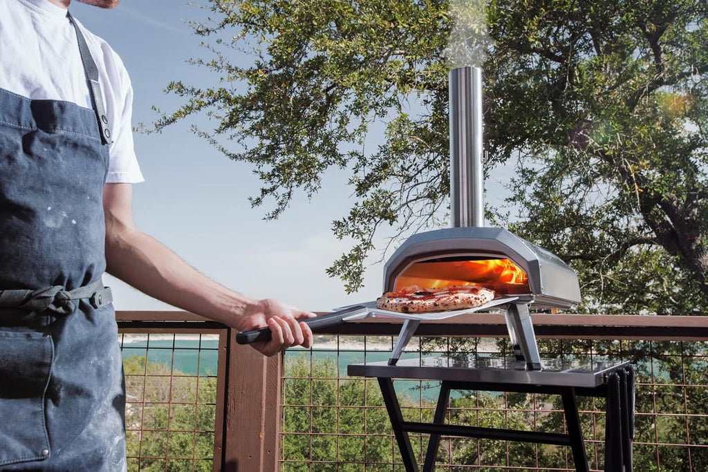 Ooni Karu 12 Multi-Fuel Outdoor Pizza Oven Reaches 950°F and Cooks 12 Inch Pizzas