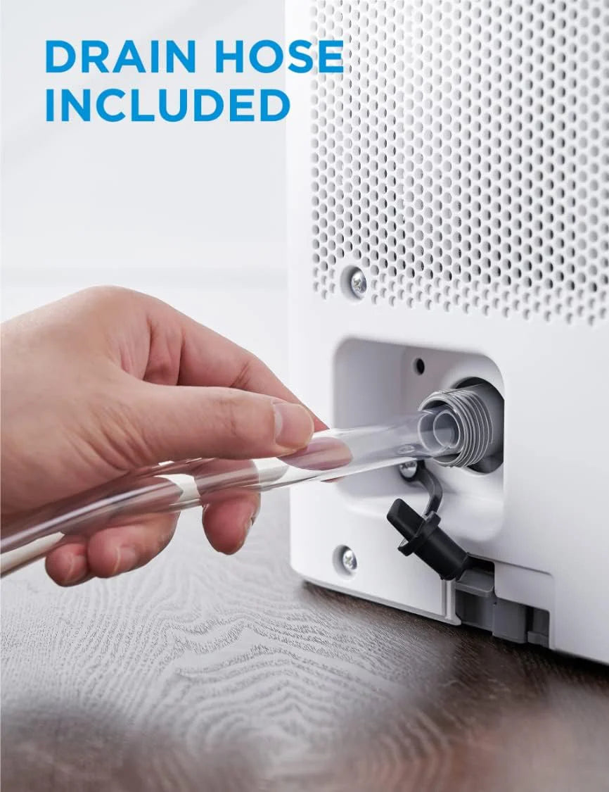 Midea Cube 35 Pint Dehumidifier for Basement and Rooms at Home for up to 3,500 Sq. Ft., Smart Control, Compatible with Alexa (White), Drain Hose Included, ENERGY STAR Most Efficient 2023