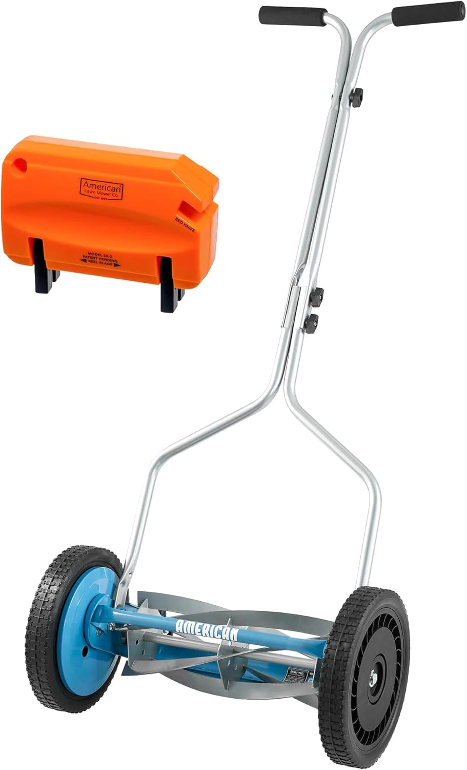 American Lawn Mower Company 1204-14 14-Inch 4-Blade Push Reel Lawn Mower, Red