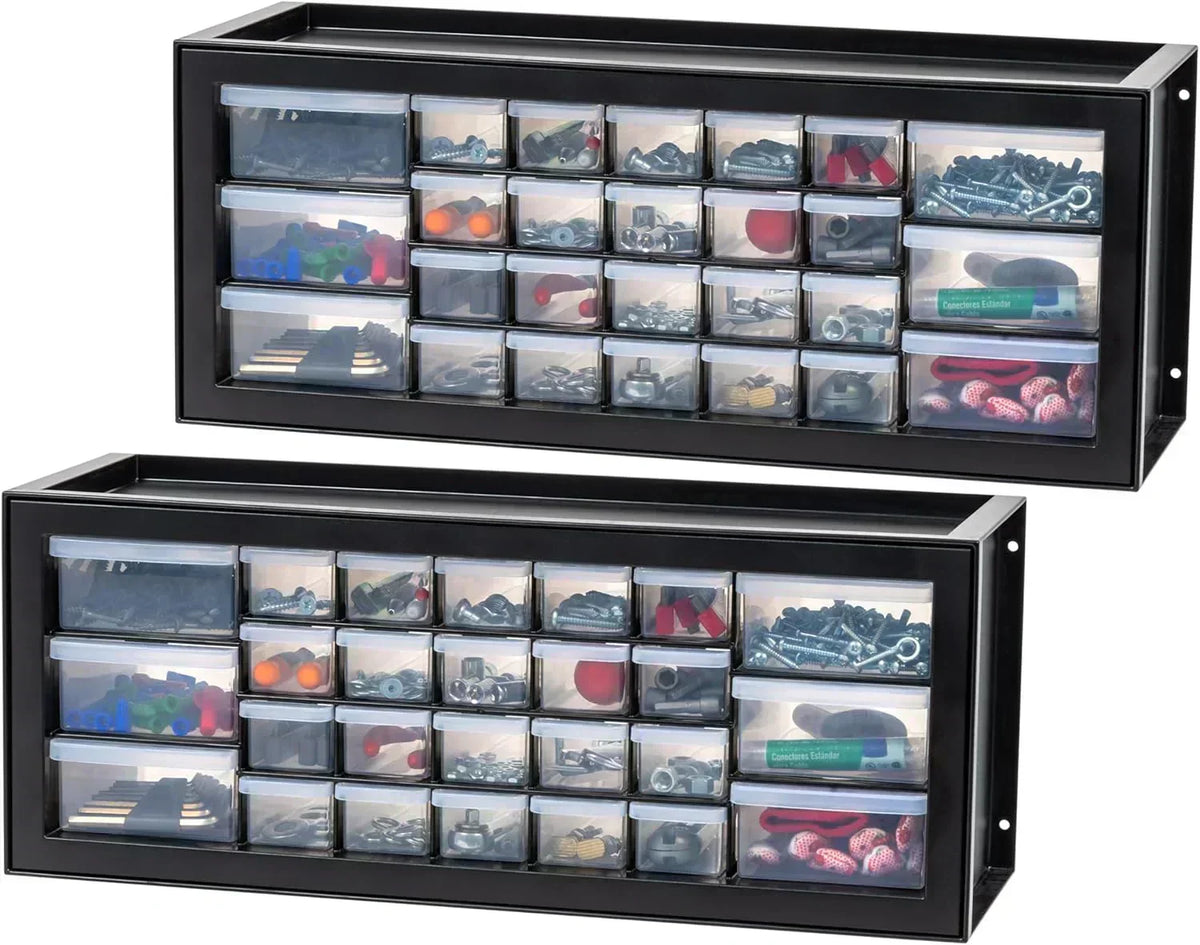 IRIS USA Screw Tool Organizer Small Parts Cabinet Chest Storage Drawers Organization Toolbox