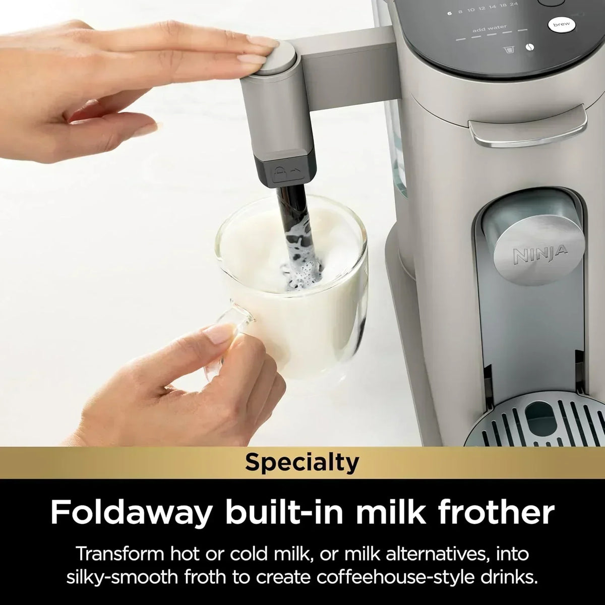 Ninja Coffee Maker Single Cup Brews with pods and grounds K-Cup compatible 4 brewing methods