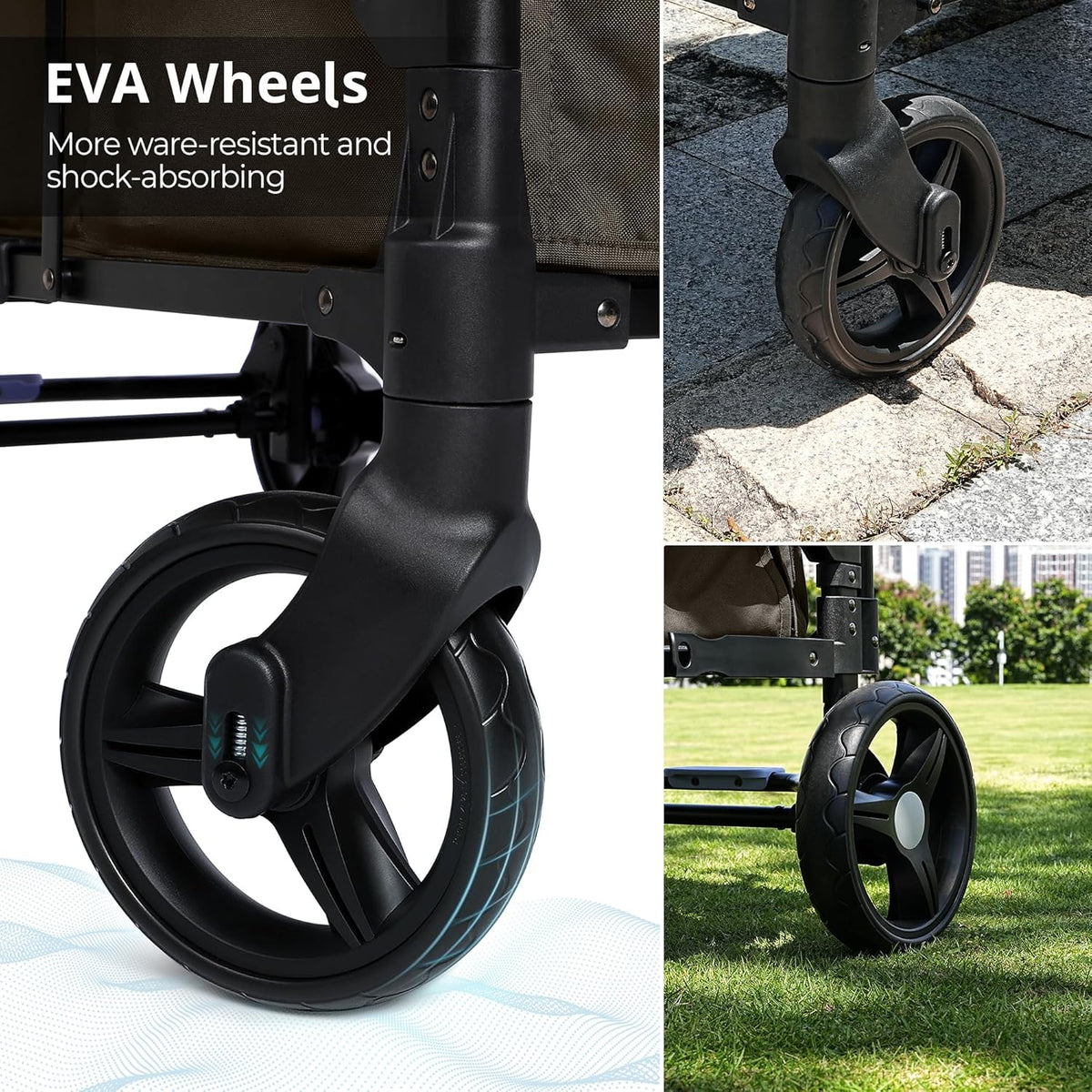 Stroller Wagon for Kids Wagon Stroller Toddlers 2 Seaters All-Terrain Baby Wagon Outdoor