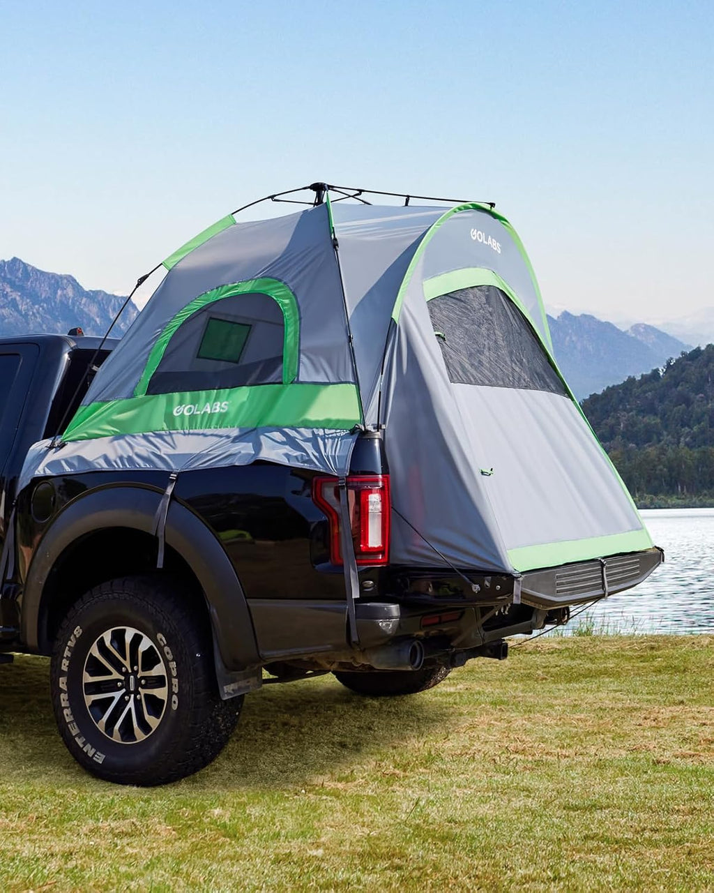 Truck Portable Bed Tent with Extra Rain Cover for Camping and Outdoor Activities
