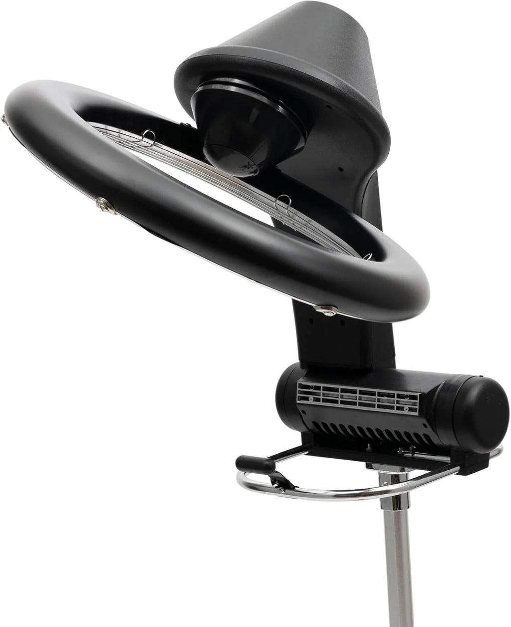 Hair Dryer, 1200W Hair Salon Color Processor Dryer with Infrared Technology, 6 Modes, 360 Efficient Heating, Adjustable Height, Rolling Base for Salon & Home Use, Quiet Care, Black