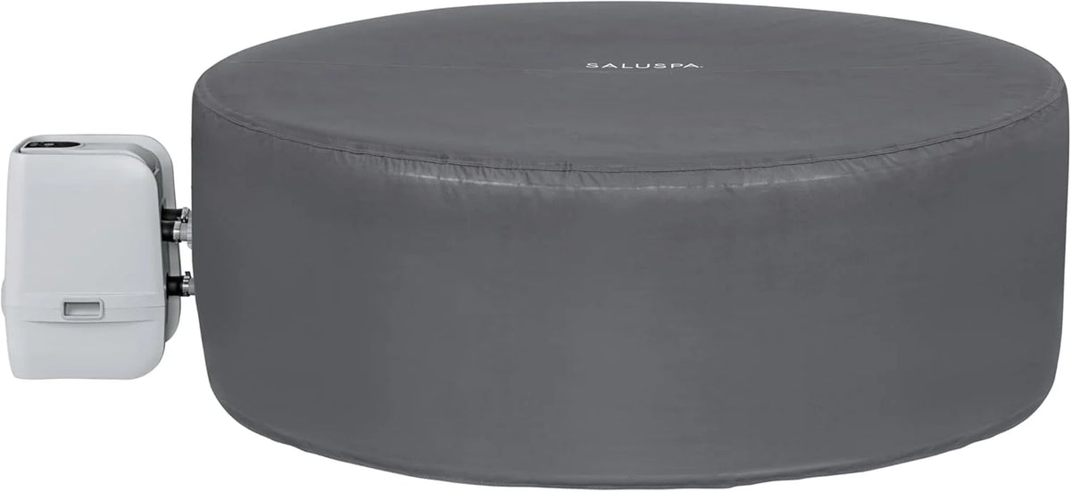 Bestway SaluSpa Miami EnergySense AirJet Inflatable Hot Tub Spa (71 x 26) | Portable Hot Tub with 2 Covers (1 Energy-Efficient Thermal Cover and 1 Standard Cover) | Fits Up to 2-4 Persons | Black