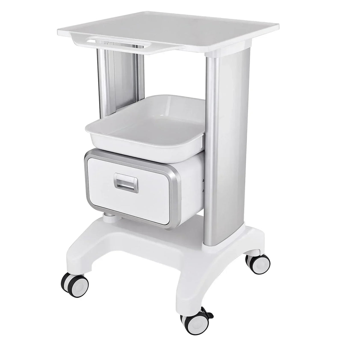 Professional Utility Cart with Wheels and Drawers Salon Lab Hospital Dental Office Clinic