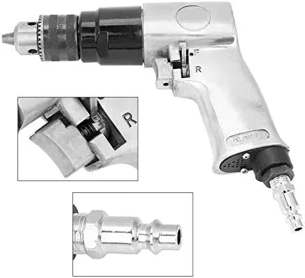 High Speed Pneumatic Air Drill Reversible 3 8 Inch 1700 RPM