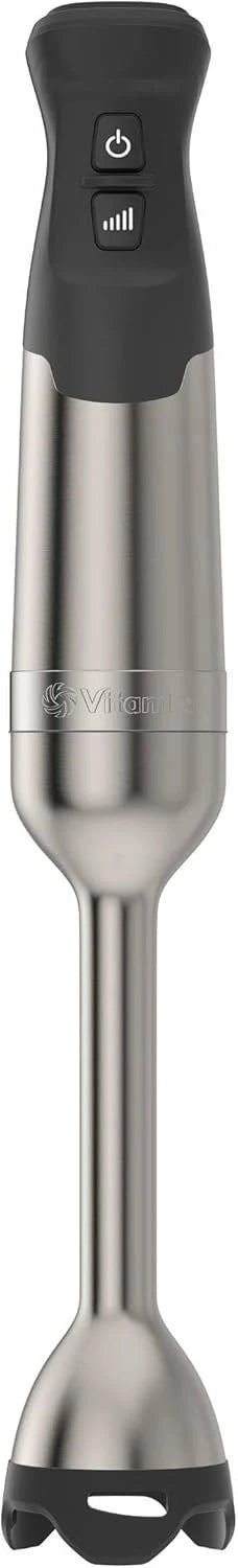 Vitamix 5-Speed Immersion Blender, Professional-Grade Hand Blender with 625-Watt Motor and Stainless-Steel Blade, Stainless Steel/Black