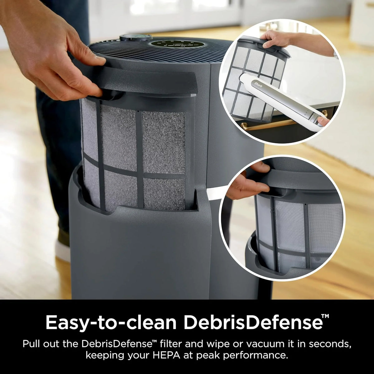 Air Purifier Compact Pro with Long-lasting HEPA Exceeding Filtration, For Pet Dander, Dust, Smoke, Allergens, Up to 250 sq. ft.