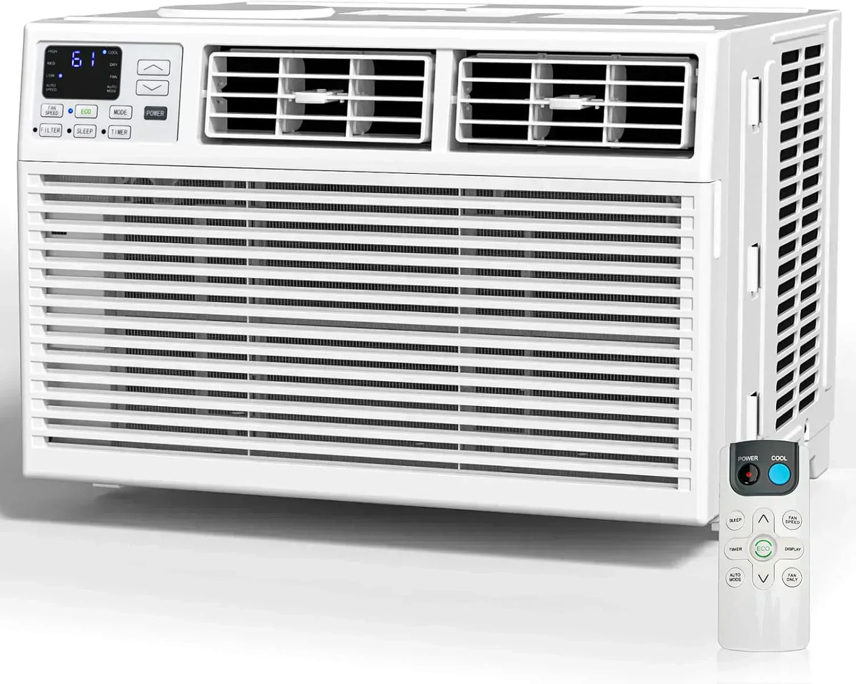 Antarctic Star 12,000 BTU U-Shaped Window Air Conditioner Unit Cools up to 550 Sq.Ft. with 6 Modes