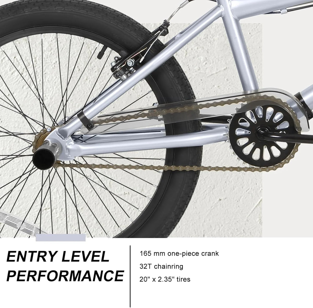 WEIZE Freestyle BMX Bicycle 20 Inch Stunt Bike for Kids and Adults Men and Women High Strength Steel Frame 360 Degree Rotor Freestyle