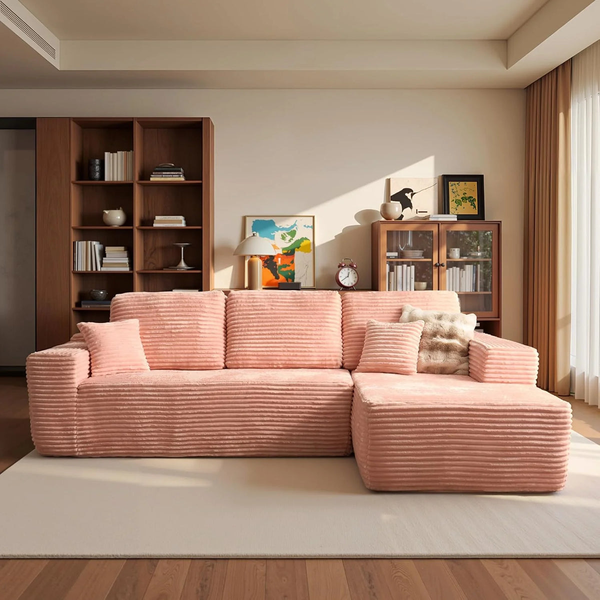 Ovios 104 Cloud Section Sofa L-shaped lounge chair, modern modular sofa