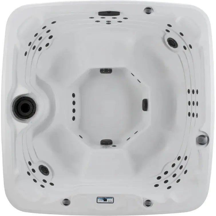 Lifesmart Spas LS700DX 230 Volt 7-Person 90-Jet Square Hot Tub with Ozonato