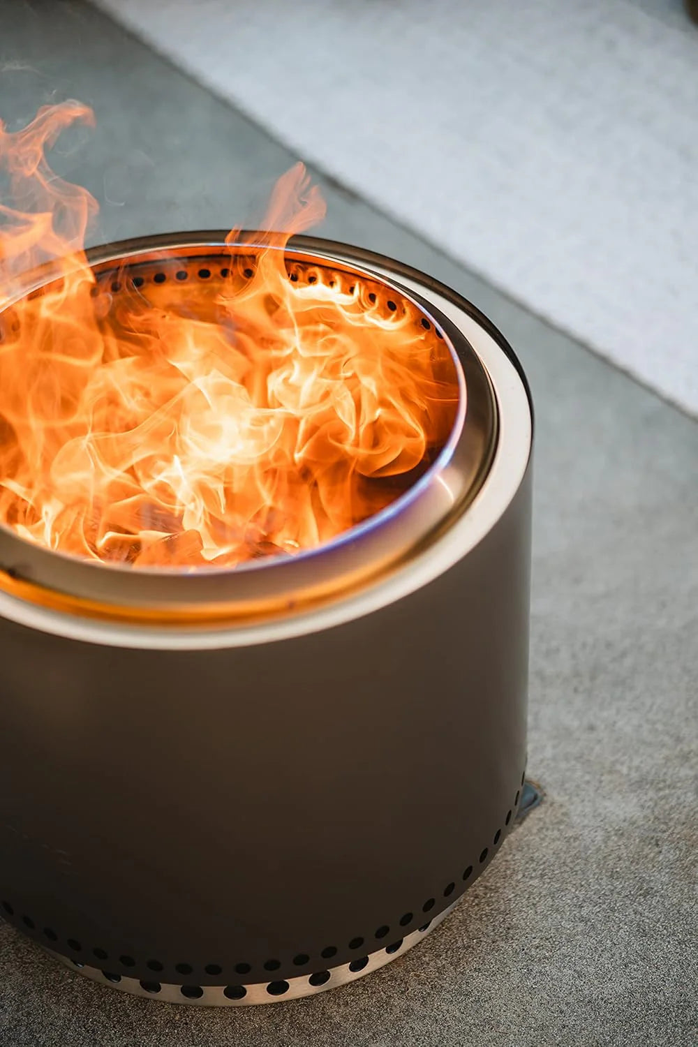 Solo Stove Bonfire 2.0 with Stand, 19.5 Inch Smokeless Fire Pit with Removable Ash Pan - Portable Outdoor Fire Pit - Stainless Steel Wood Burning Fireplace, Ideal for 4-6 People, 21.75 lbs
