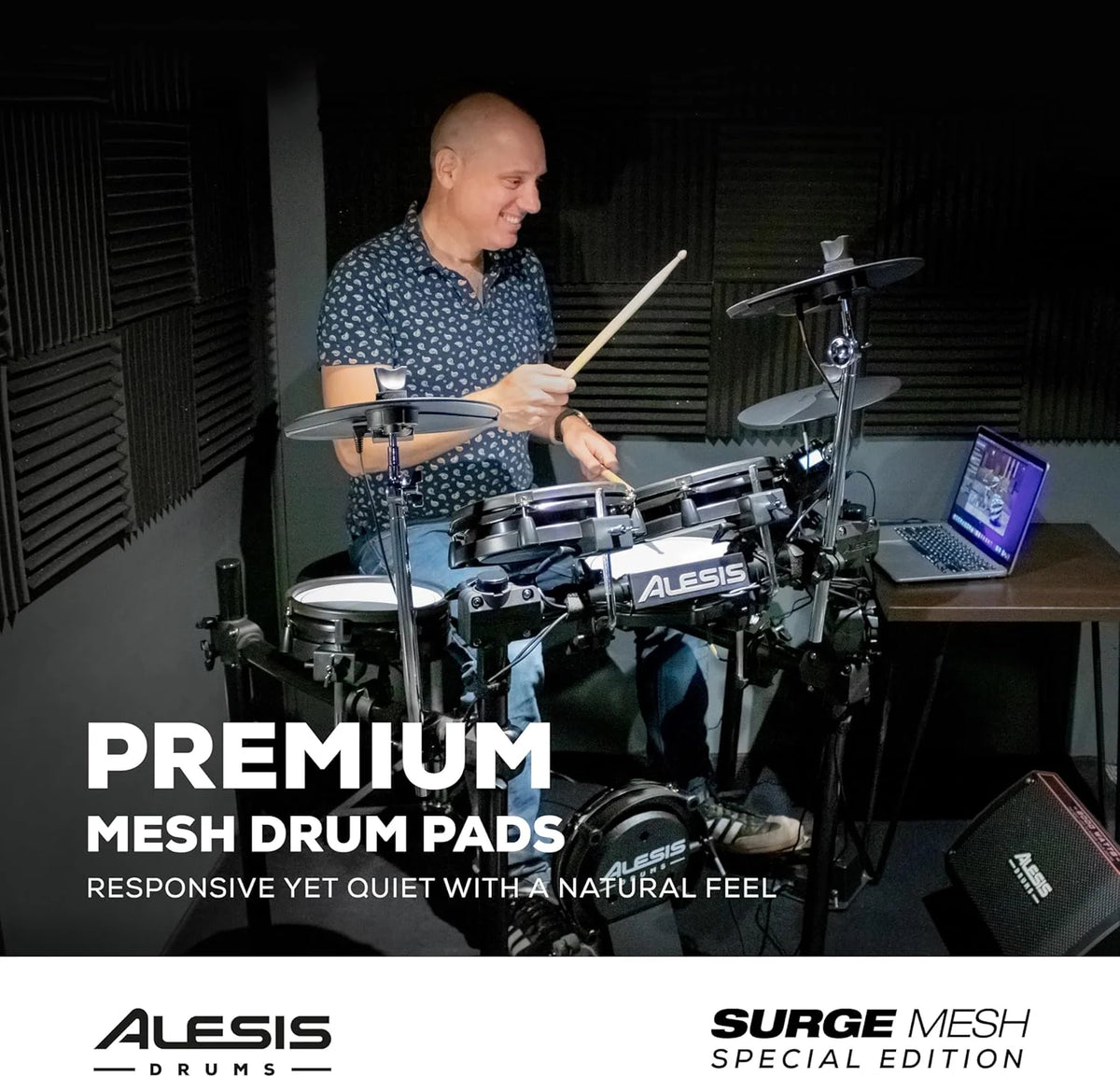 Alesis Drums Command Mesh SE Kit-Electric Drum Set USB MIDI Connection 600 Drum Sound