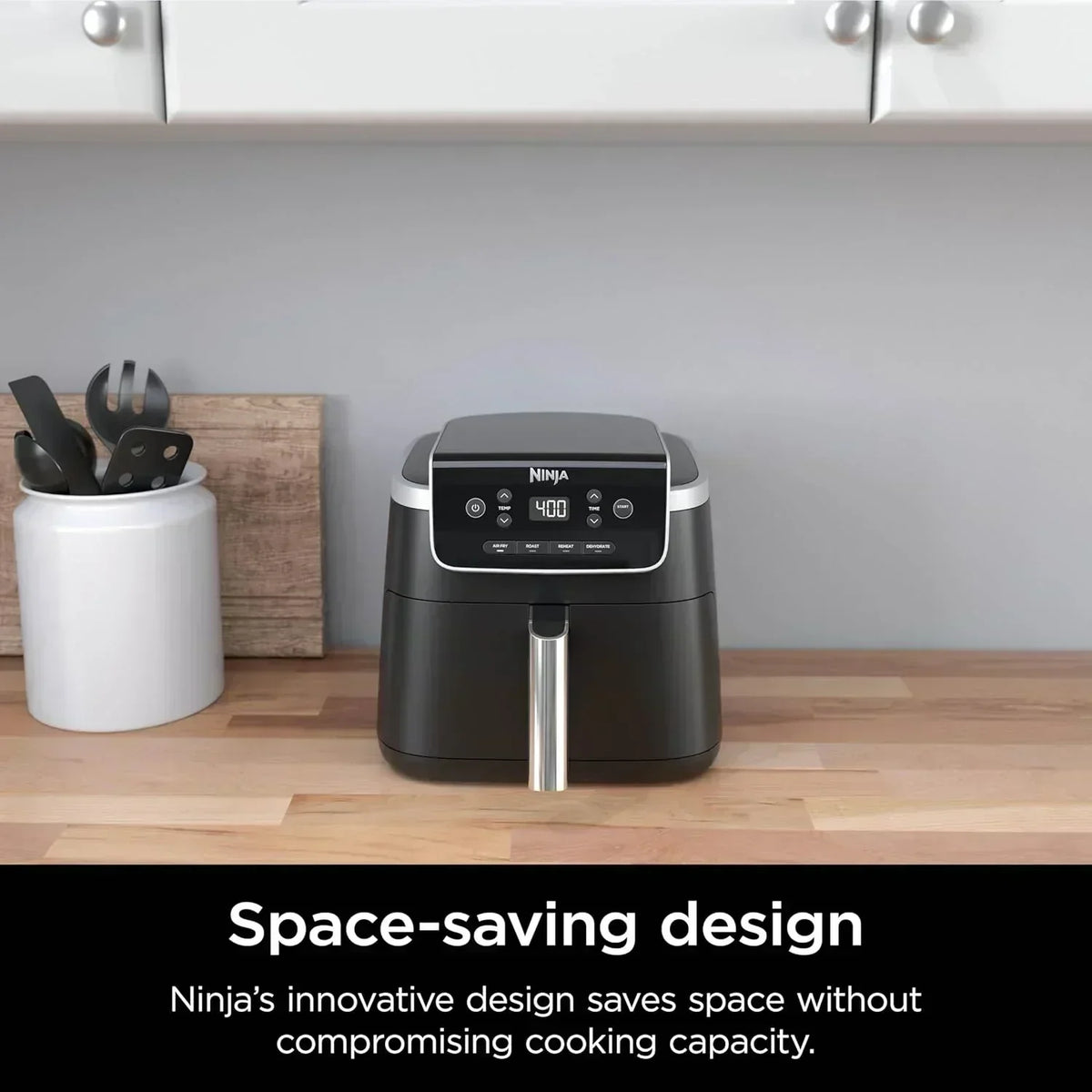 Ninja Air Fryer Pro 5-quart 4-in-1 air fryer that air fries bakes reheats and dehydrates