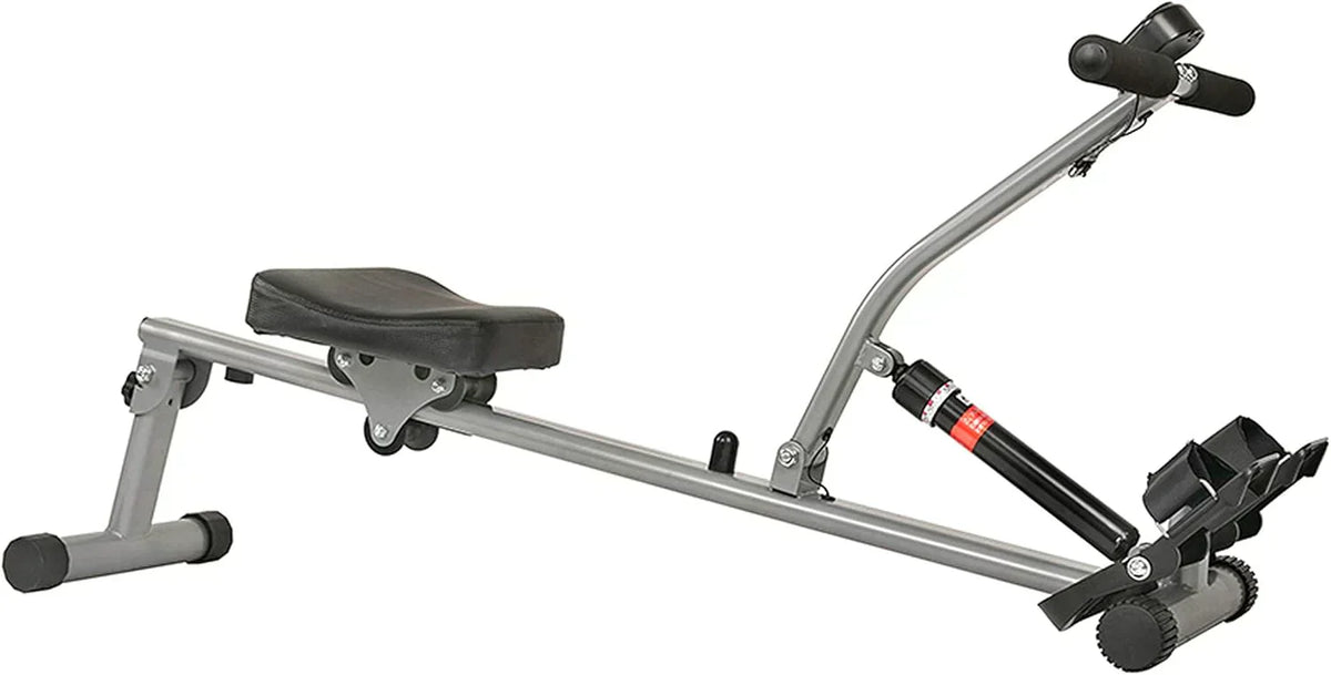 Sunny Health & Fitness Compact Adjustable Rowing Machine with 12 Levels of Resistance