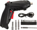 Cordless Rechargeable Screwdriver Set Compact Electric Drill with LED Light